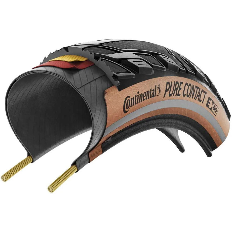 Continental vouwband pure contact 47-622 zwart bruin