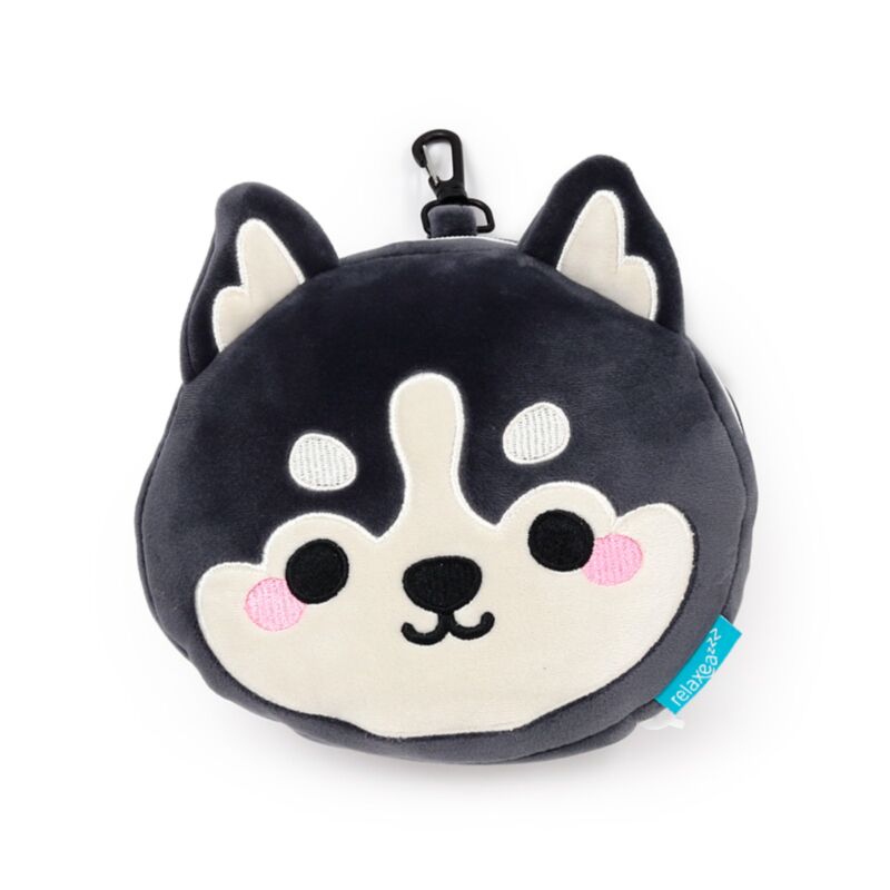 Ty relaxeazzz luna de husky berg dieren reiskussen slaapmasker