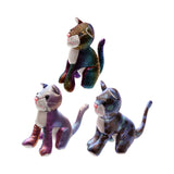 Kat dierenknuffels zanddieren 15cm