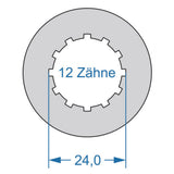 Cycplus cyclus gereedschap power.tool 2-zijdig t8 37.1 t12 24.0