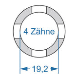 Cycplus cyclus gereedschap power.tool 2-zijdig t2 18.6 t4 19.2