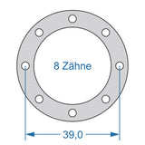 Cycplus cyclus gereedschap power.tool 1-zijdig t8 39.0