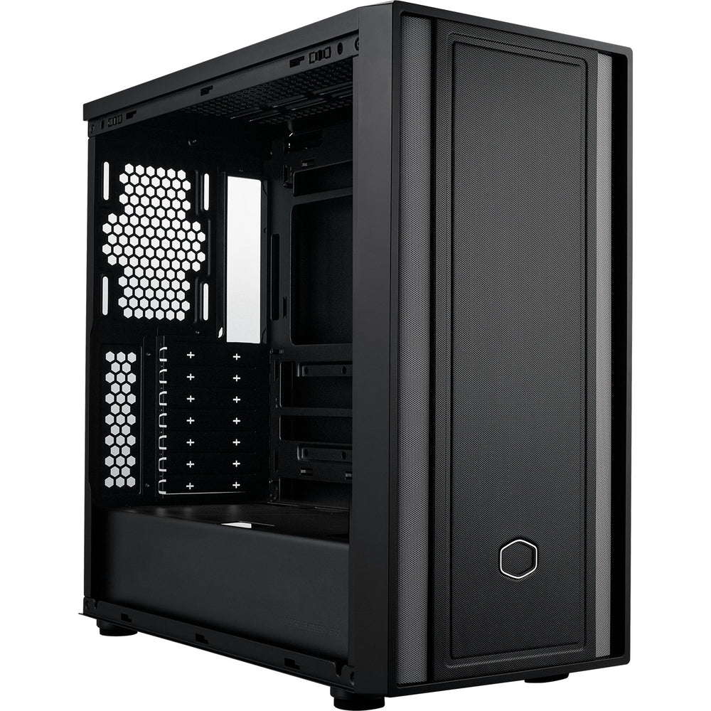 Cooler master masterbox 600 lite midi tower behuizing (zwart | 2x usb-a | 1x usb-c | rgb | tempered glass)