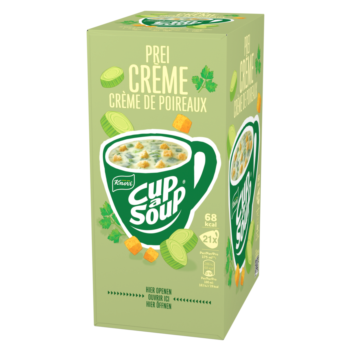 Cup-a-soup knorr prei creme (21x 175 ml)