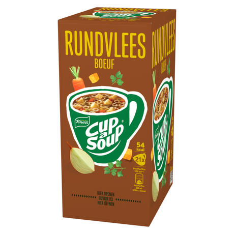 Cup-a-soup knorr rundvlees (21x 175 ml)
