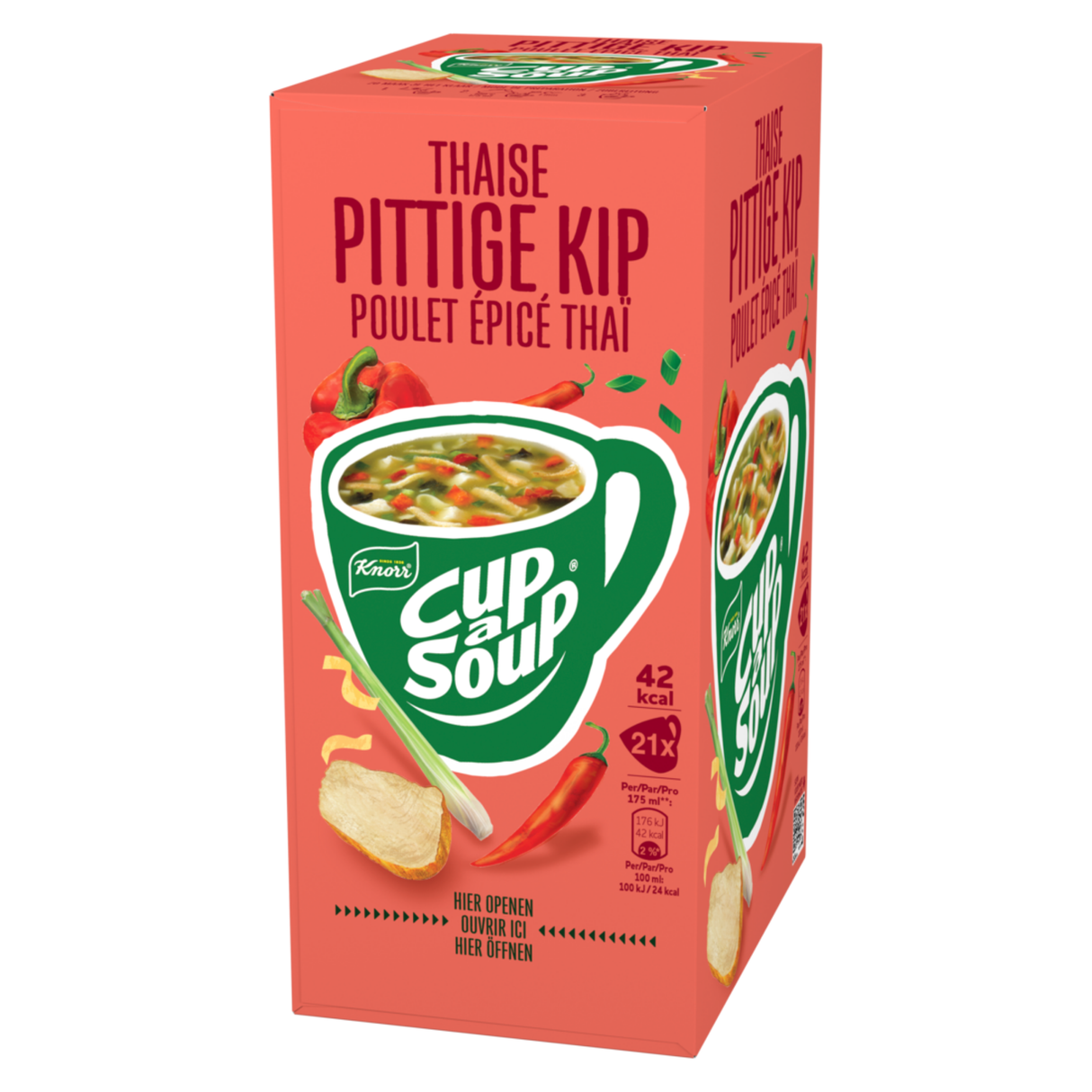 Cup-a-soup knorr thaise pittige kip (21x 175 ml)