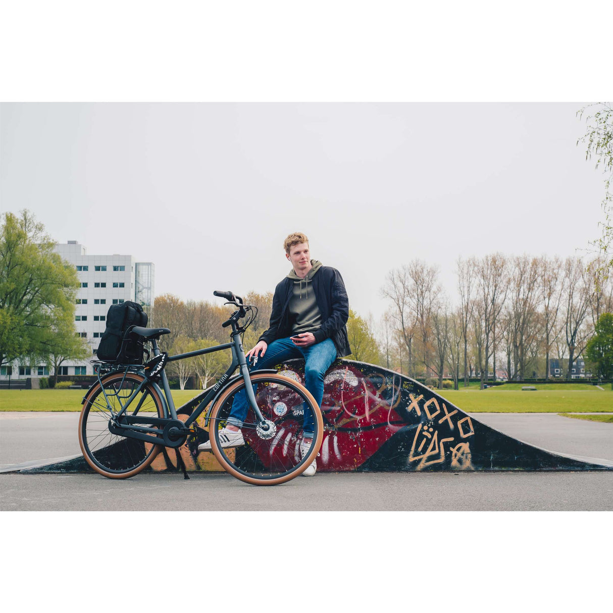 Steco monkey-mee bagagedragerverbreder met spanband zwart