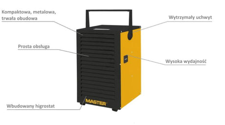 Master dh732 bouwdroger luchtontvochtiger - 30l 24u