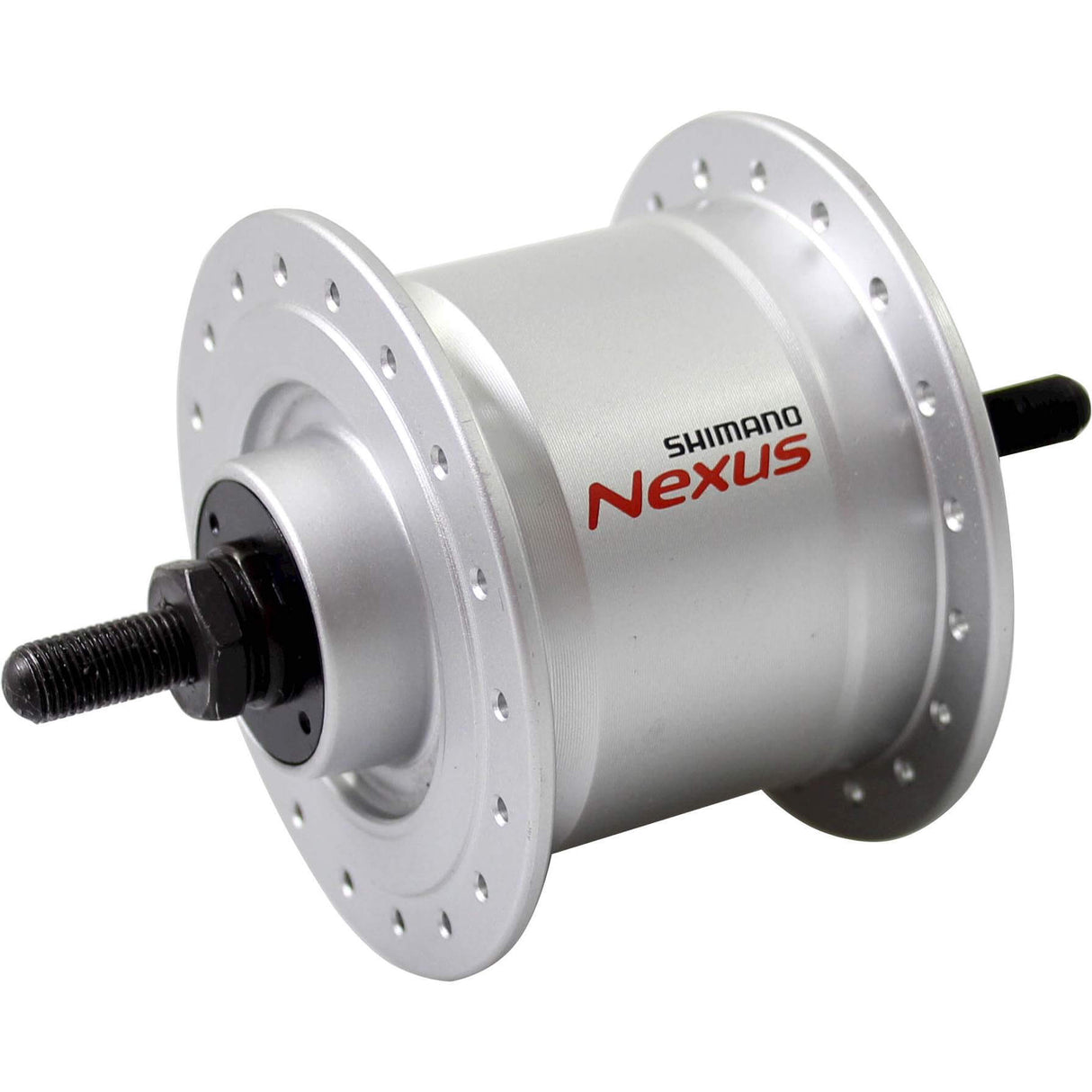 Shimano naafdynamo 36g vaste as 6v 2.4w dhc3000 zilver
