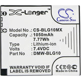 Replacement Digitale Camera Accu 7.4V 1050mAh Li-ion Voor Panasonic