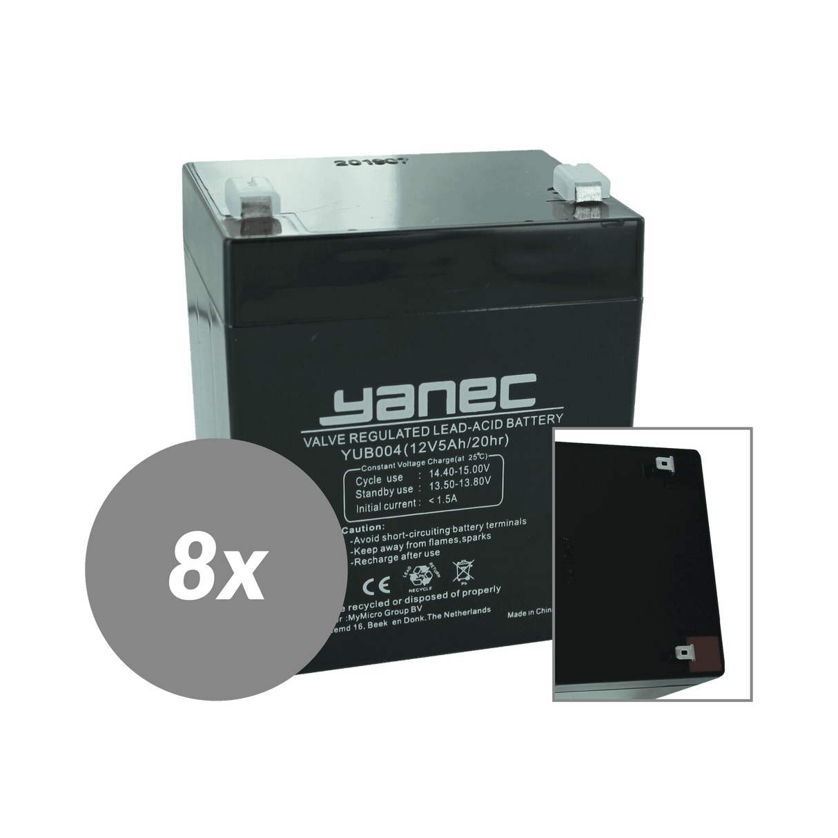 Yanec ups batterij vervangingsset rbc155 (excl. kabels)