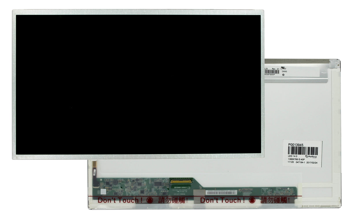 OEM 14.0 inch LCD Scherm 1366x768 glans 40Pin