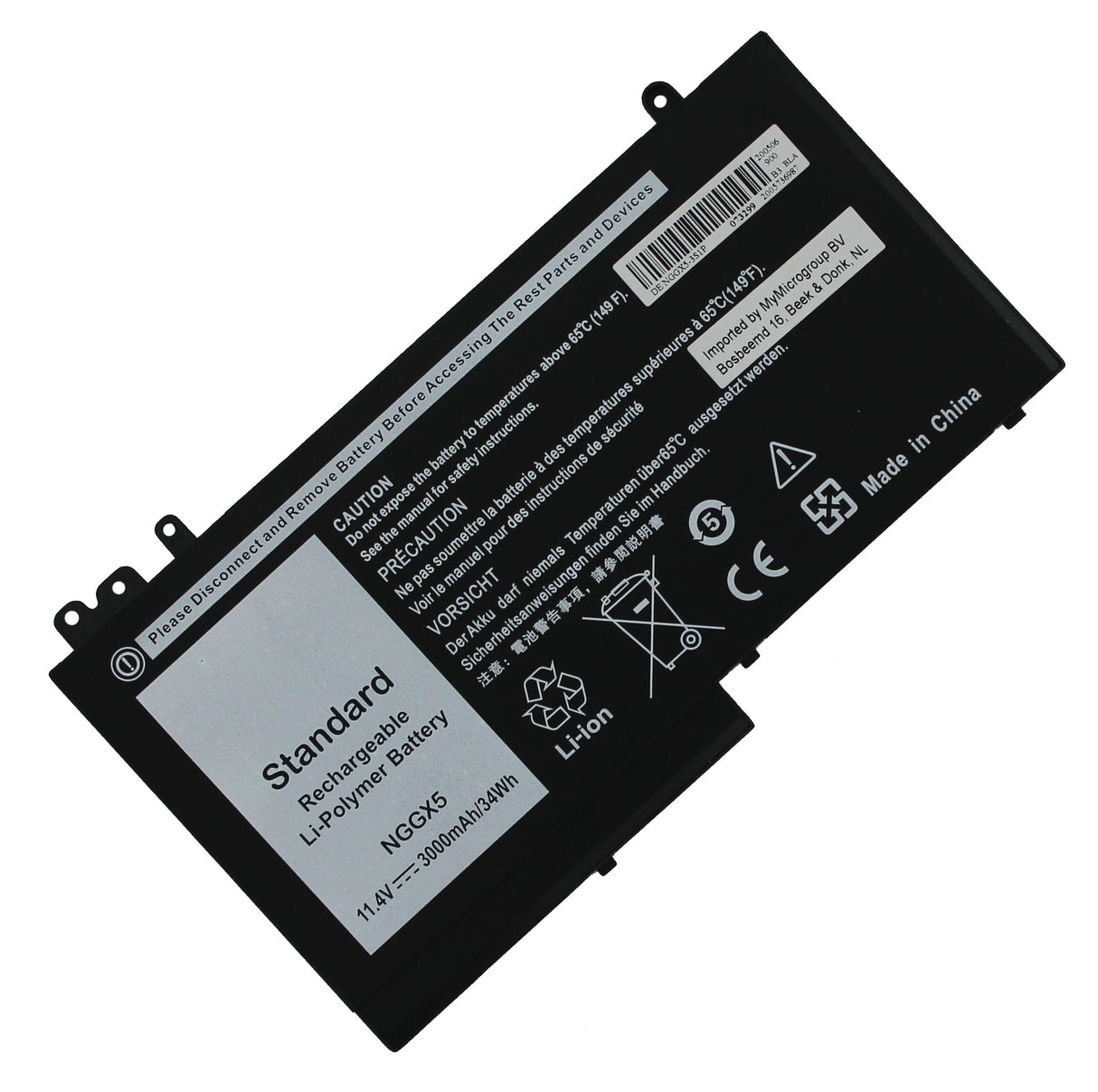 Replacement Laptop Accu 3400mAh