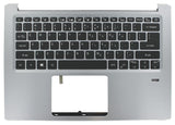 Acer laptop toetsenbord qwerty us + top cover - zilver