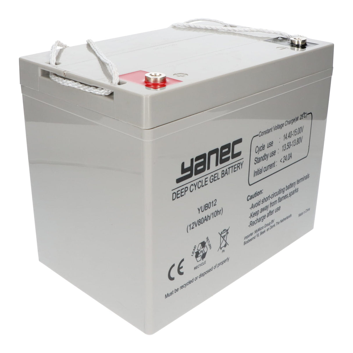 Yanec gel accu 12v 80ah