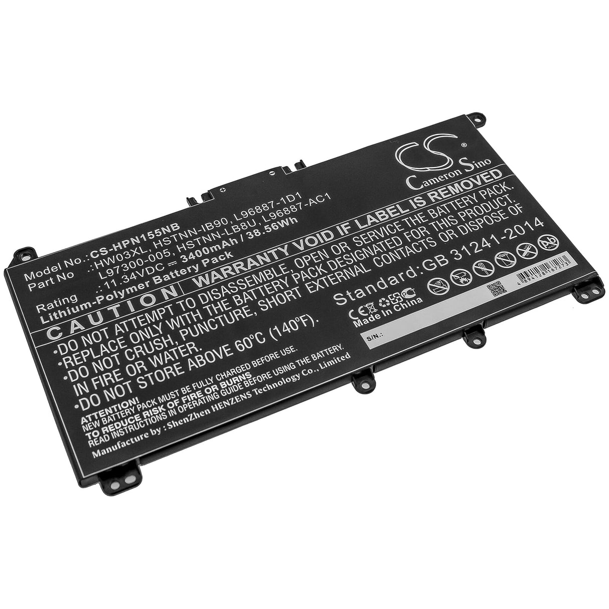 Replacement Laptop Accu 3400mAh