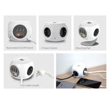 Act vierkante stekkerdoos (pdu) met 3 sockets type f 1,5m