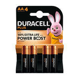 Battery sales europe b.v. duracell batterij plus aa mn1500 1,5v lr6 alkaline (4st)