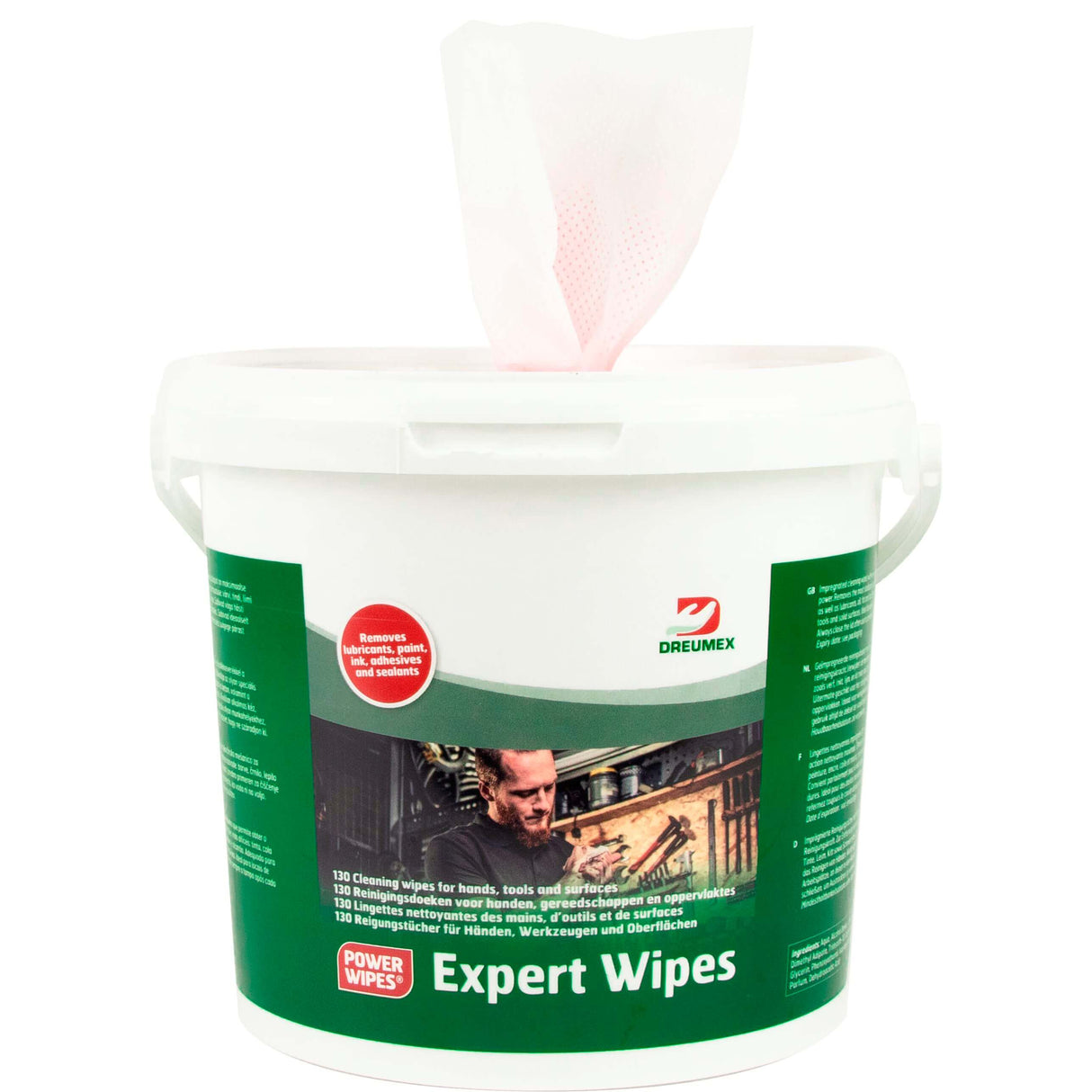 Dreumex Reinigingsdoeken Expert wipes (emmer a 130 st)