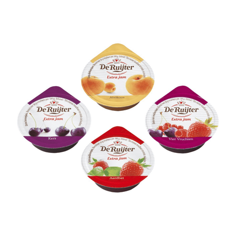 De ruijter jam assortiment 50% (200x 15gr)