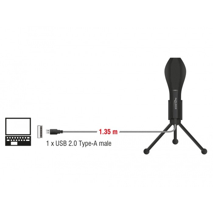 DeLOCK USB Condenser Microfoon