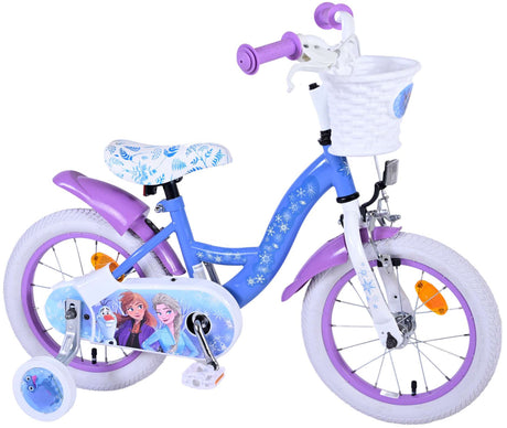 Disney Frozen 2 Kinderfiets Meisjes 14 inch Blauw Paars