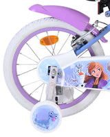 Disney die eiskönigin disney frozen 2 kinderfiets - meisjes - 16 inch - blauw paars - twee handremmen