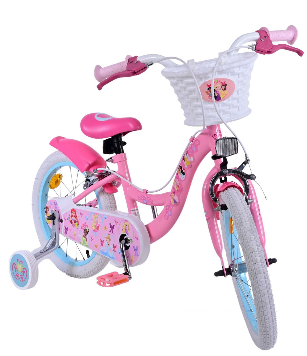 Disney Princess Kinderfiets Meisjes 16 inch Roze Twee Handremmen