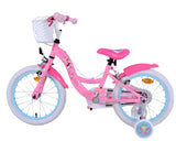 Disney Princess Kinderfiets Meisjes 16 inch Roze Twee Handremmen