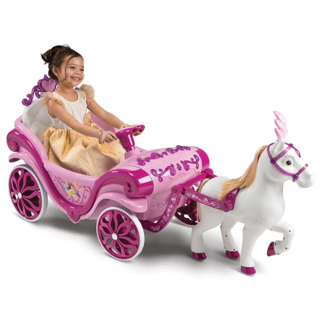 Disney prinzessin disney princess paard met koets - elektrische ride-on