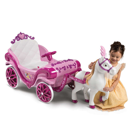 Disney prinzessin disney princess paard met koets - elektrische ride-on
