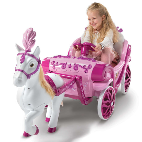 Disney prinzessin disney princess paard met koets - elektrische ride-on