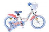 Stitch Stitch Kinderfiets Meisjes 16 inch Crème Koraal Blauw Twee handremmen