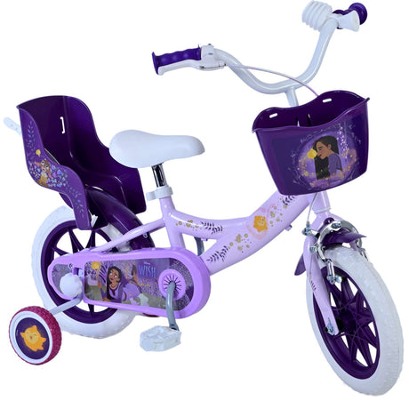 Wish Wish Wish Kinderfiets Meisjes 12 inch Paars