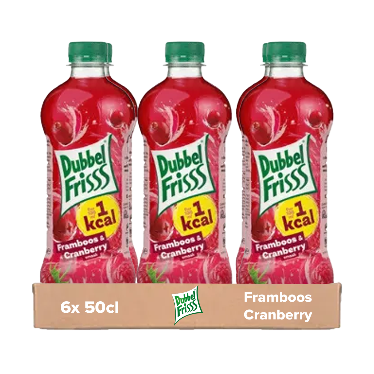 Dubbelfrisss framboos cranberry pet (6x50cl)