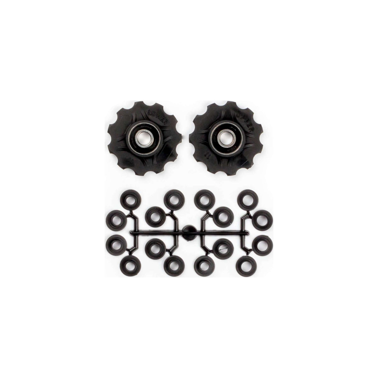derailleurwieltjes 11 tanden 7-11V zwart 2 stuks
