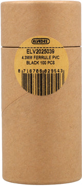 Elvedes kabelhoedjes ø4,3mm pvc - zwart
