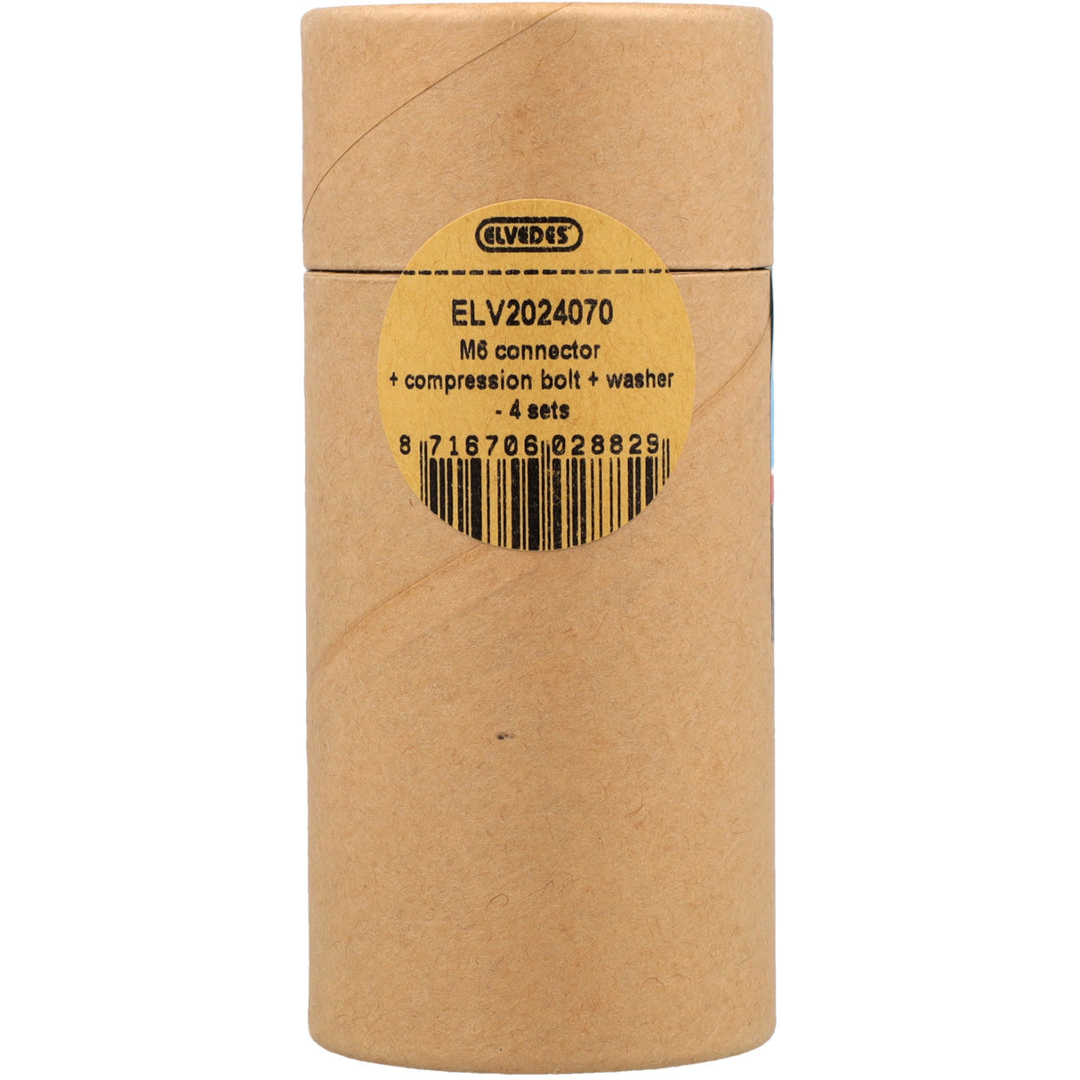 Elvedes set m6 connector, klembout en ring (4st)