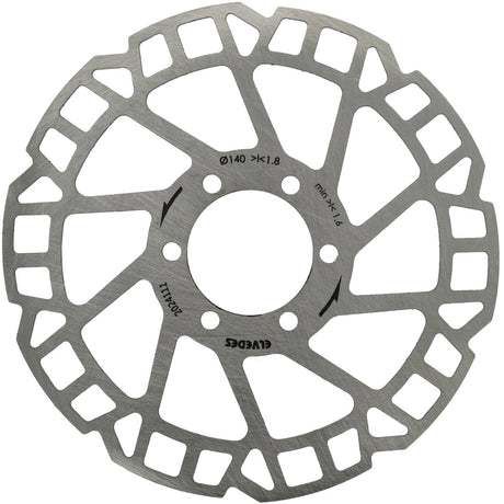Elvedes remschijf 6-gaats �140mm d=1,8mm