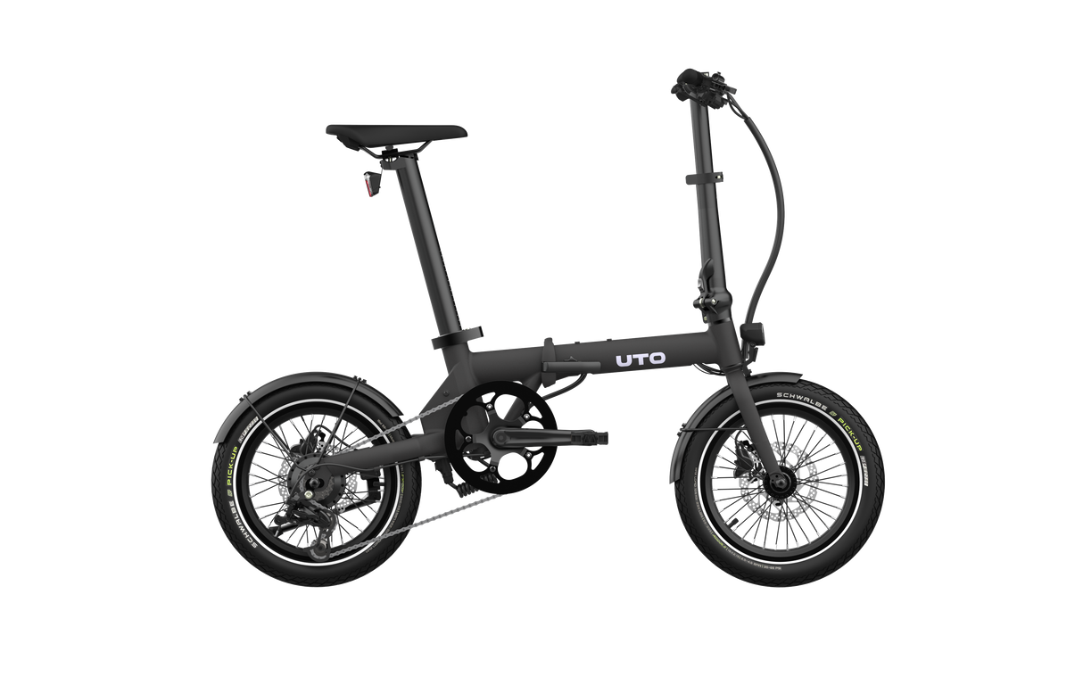 Uto elektrische vouwfiets og16 v0 zwart