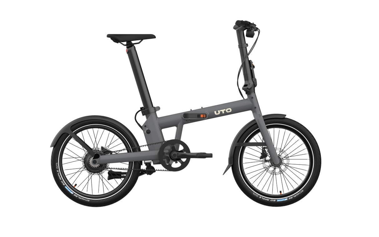 Uto elektrische vouwfiets pro20 v2 grijs