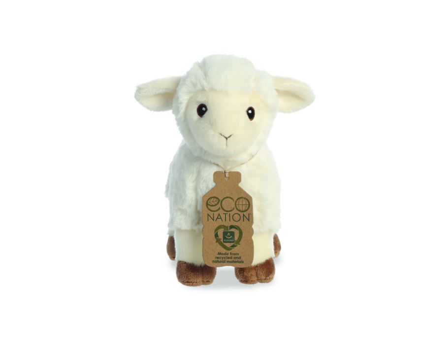 Eco Nation Pluchen Knuffel Lammetje 20 cm