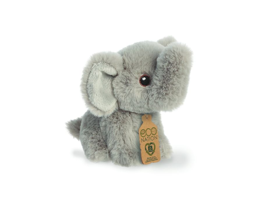 Eco Nation Pluchen Knuffel Mini Olifant 13 cm