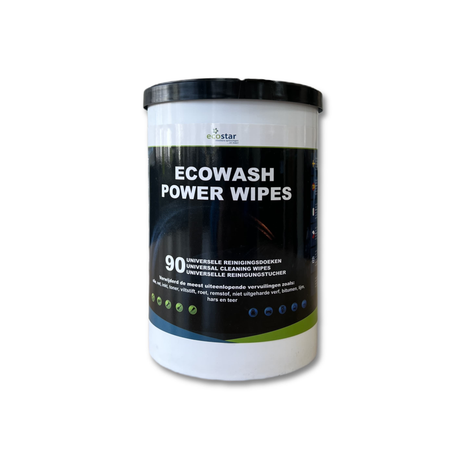 Ecostar ecowash power wipes pot (90 doekjes)