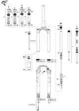 Rockshox federgabel recon silver rl rs spring recon p. 29 120 sa sb 51 off black