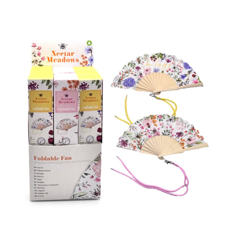 Nectar meadows opvouwbare handventilator