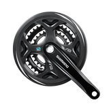Shimano crankstel altus m311 48-38-28t 175mm +cg kk zwart