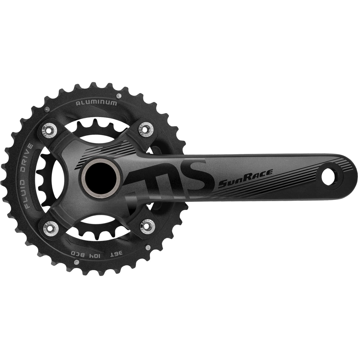 Sunrace crankstel hollowtech fcms66 10-speed 36 22t. 175mm incl. bbm97