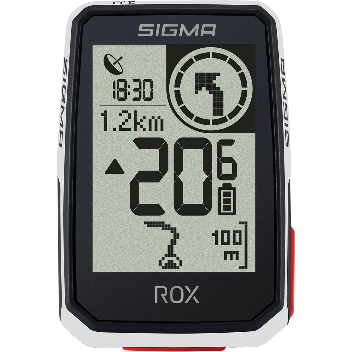 Sigma fietscomputer rox 2.0 endurance white