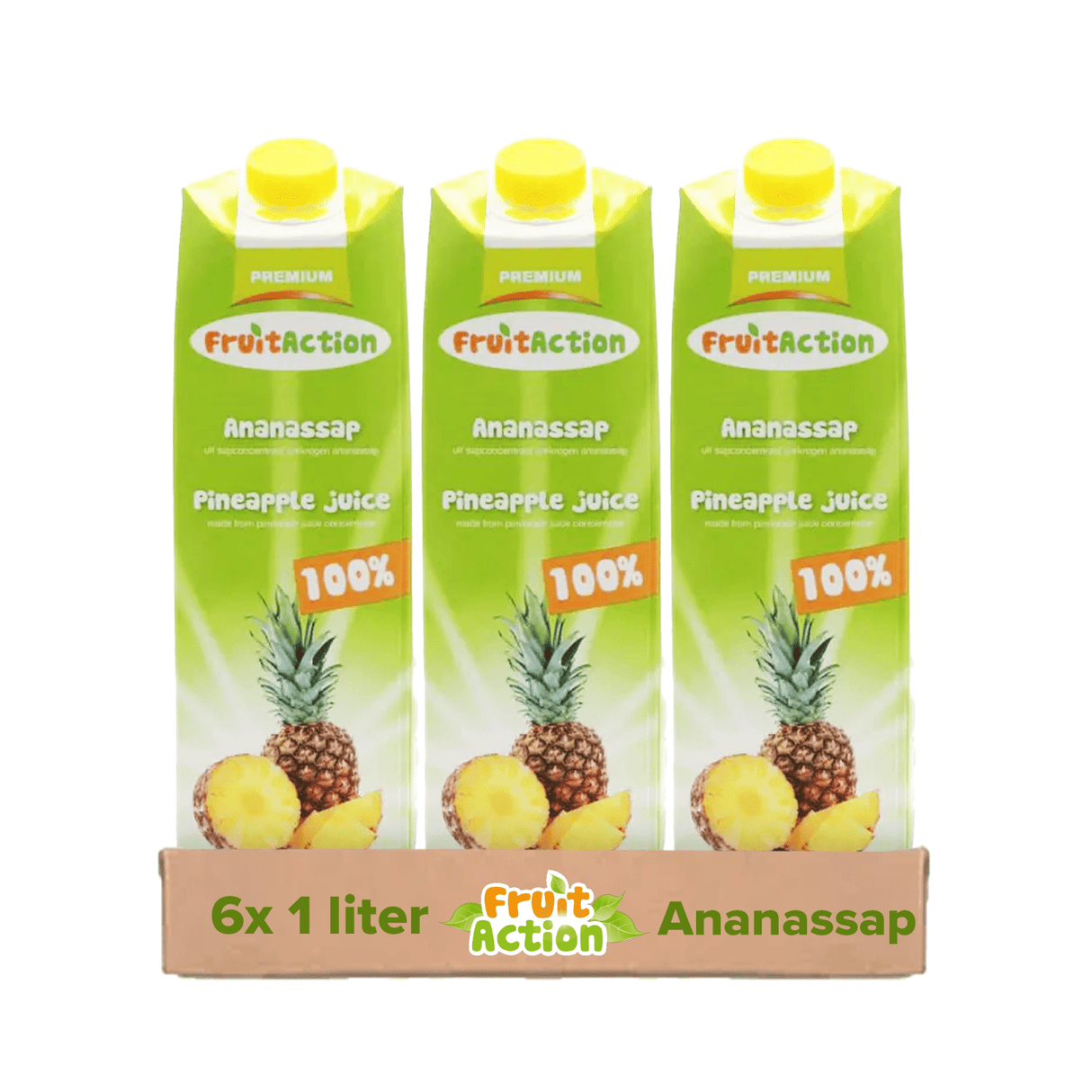 Fruit action ananassap (6x 1 liter)